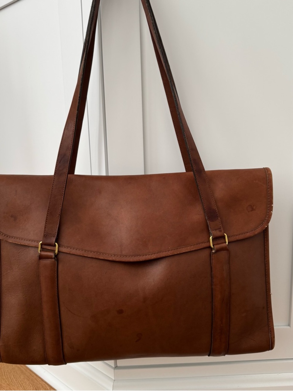 Vintage Coach Envelope Portfolio 5190 NYC Leather Shoulder Bag, Tote or Laptop